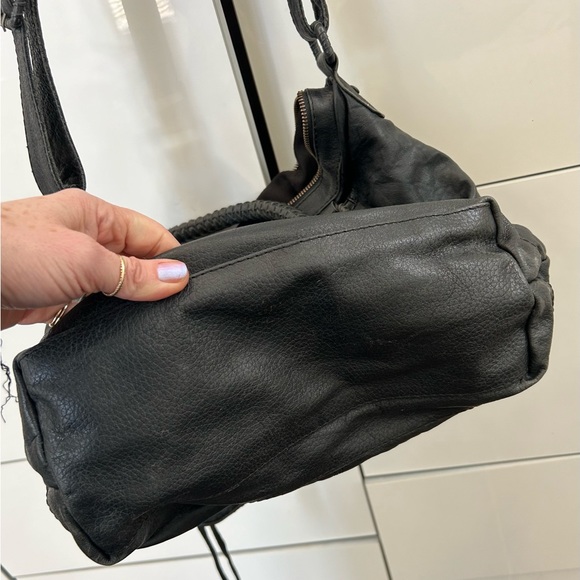 Black leather Cleobella bag with studs - Picture 10 of 12